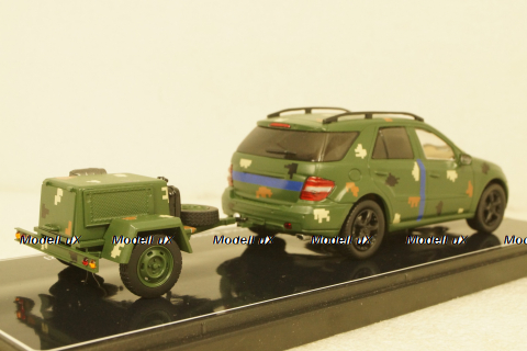 Mercedes ML500 W164 2005 with generator trailer, Ukraine Territorial Forces (Odessa 2022), TruckTyr 1:43