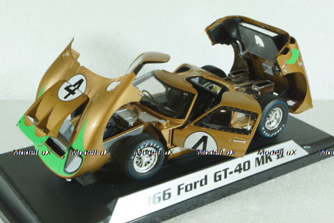 Ford GT-40 MK II #4 24h LeMans 1966 Hawkins, Donohue, Shelby Collectibles 1:18