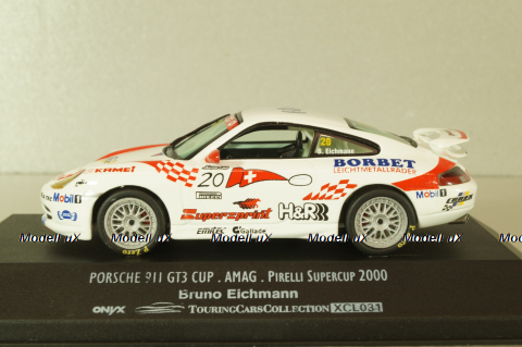 Porsche 911 (996) GT3 #20 Supercup 2000 Bruno Eichmann #20, XCL031, Onyx 1:43