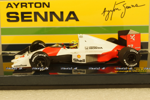 McLaren MP4/5B 27 Winner F1 Monaco 1990 Ayrton Senna, 547904127, Minichamps 1:43