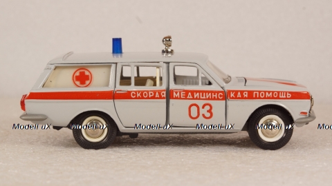 Газ-2402 Волга Скорая медицинская помощь, Тантал/Радон 1:43 