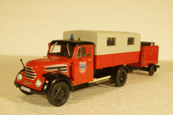 Robur Garant 30k Telonato Feuerwehr With Tanker, Altaya 1:43