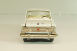 Москвич-408 А10, такси, белый, капот 3 зажима (ранний), Тантал/Радон 1:43