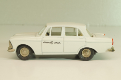 Москвич-408 А10, такси, белый, капот 3 зажима (ранний), Тантал/Радон 1:43