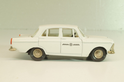 Москвич-408 А10, такси, белый, капот 3 зажима (ранний), Тантал/Радон 1:43