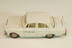 Москвич-408 А10, такси, белый, капот 3 зажима (ранний), Тантал/Радон 1:43