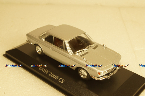 BMW 2000 CS Coupe 1967 silver, 940025081, Maxichamps 1:43