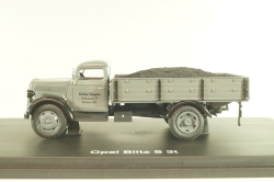 Opel Blitz S 3t , truck with coal, grey, 03052, Schuco 1:43