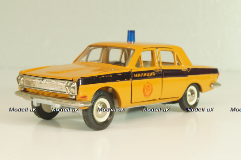 Газ-24 Волга, милиция, 1989г., Тантал/Радон 1:43