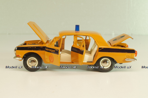 Газ-24 Волга, милиция, 1989г., Тантал/Радон 1:43