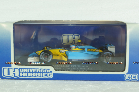 Renault F1 R202 J.Trulli 2002 St.Nr.14  "MS", Universal Hobbies 1:43