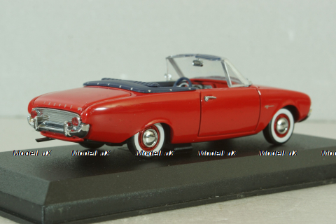 Ford Taunus Badew cabriolet 1960, red, ART. 184, Detail Cars 1:43