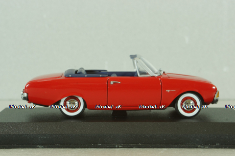 Ford Taunus Badew cabriolet 1960, red, ART. 184, Detail Cars 1:43