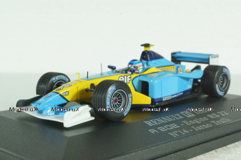 Renault F1 R202 J.Trulli 2002 St.Nr.14  "MS", Universal Hobbies 1:43