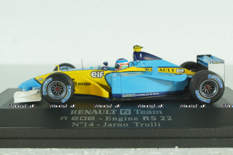 Renault F1 R202 J.Trulli 2002 St.Nr.14  "MS", Universal Hobbies 1:43