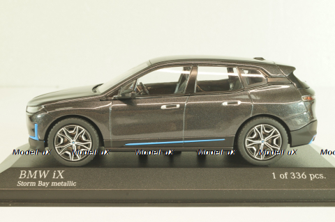BMW IX 2023, grey metallic, 410024300, Minichamps 1:43