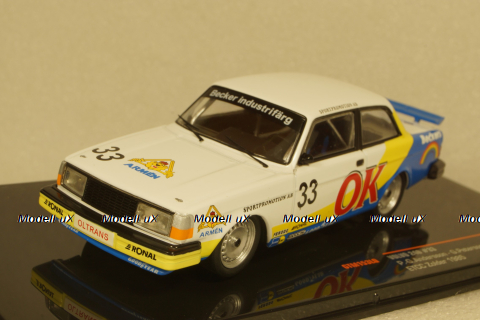 VOLVO 240 N.33 ETCC ZOLDER 1985 ANDERSSON/LINDEN, GTM153LQ, IXO 1:43