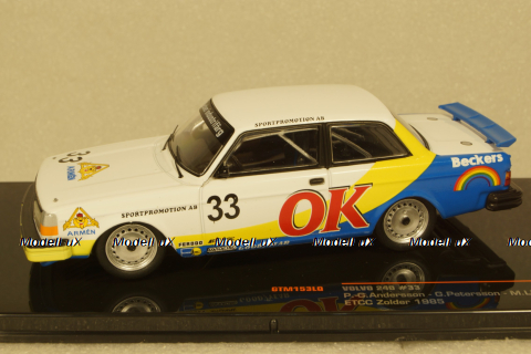 VOLVO 240 N.33 ETCC ZOLDER 1985 ANDERSSON/LINDEN, GTM153LQ, IXO 1:43