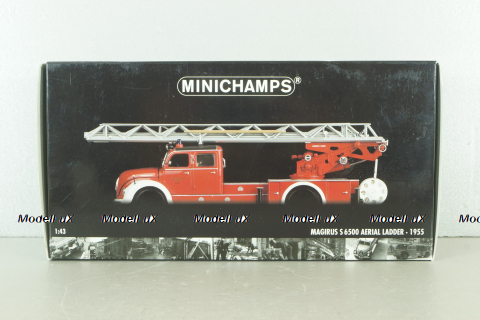 Magirus S 6500 Aerial Ladder 1955, fire engine, 439140071, Minichamps 1:43