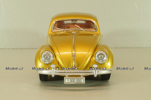 Volkswagen Beetle 1955 1000000th, gold, Burago 1:18