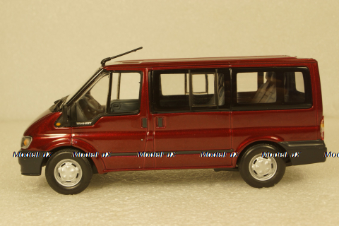 Ford Transit Tourneo Kombi 2001, dark red metallic, Minichamps  1:43
