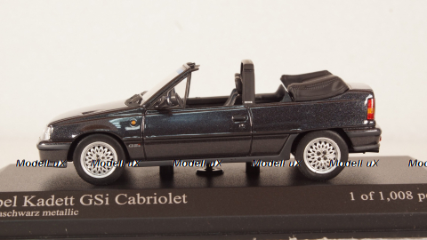 Opel Kadett E GSi Convertible 1989 blackmetallic, Minichamps 1:43