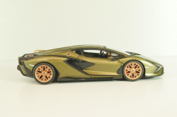 Lamborghini Sian FKP 37, matt olivee, Burago 1:24