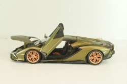 Lamborghini Sian FKP 37, matt olivee, Burago 1:24
