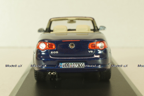Volkswagen EOS Cabriolet 2006, blue, 1F0099300D5Q, Norev 1:43