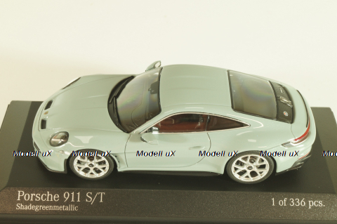 Porsche 911 (992) S/T 2023, green metallic, 410063021, Minichamps 1:43