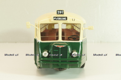 Chausson APH 47 bus 1947, green/beige, ADM075, Autobus Dal Mondo #75, Hachette 1:43 С Журналом!