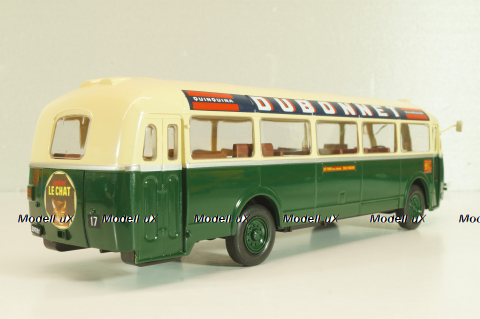 Chausson APH 47 bus 1947, green/beige, ADM075, Autobus Dal Mondo #75, Hachette 1:43 С Журналом!