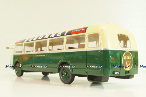 Chausson APH 47 bus 1947, green/beige, ADM075, Autobus Dal Mondo #75, Hachette 1:43 С Журналом!