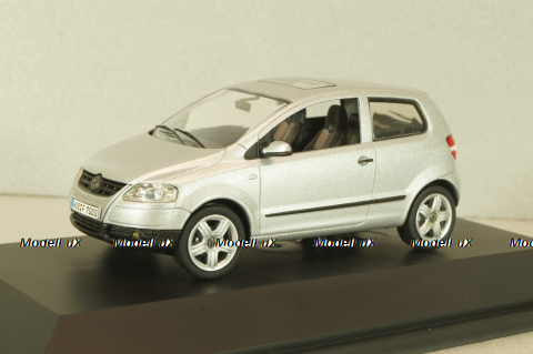 Volkswagen Fox 2005, silver, 5Z0099300A7W, Schuco 1:43