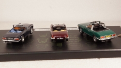 Triumph 3rd-Set: sport Triumph Collection, RHD, each 1x Spitfire, TR6 and stay, Vanguards 1:43