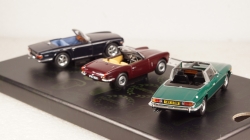 Triumph 3rd-Set: sport Triumph Collection, RHD, each 1x Spitfire, TR6 and stay, Vanguards 1:43