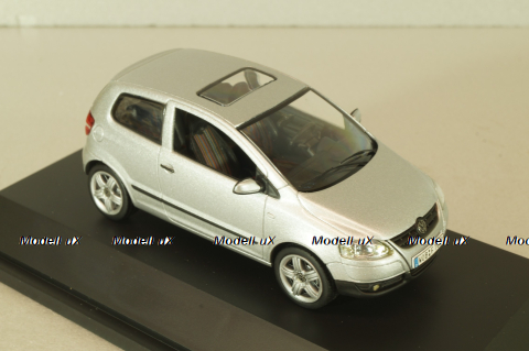 Volkswagen Fox 2005, silver, 5Z0099300A7W, Schuco 1:43