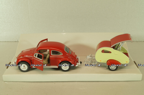 Volkswagen Beeatle (Kafer) with trailer, 27001, Schuco Junior 1:43
