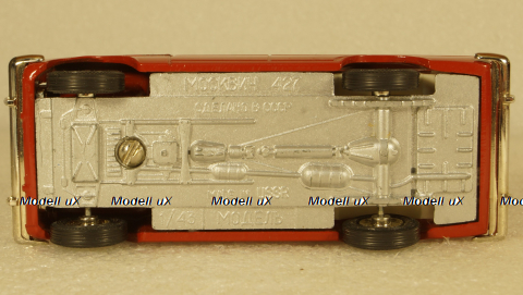 Москвич-427, красный, май 1988г, Тантал/Радон 1:43