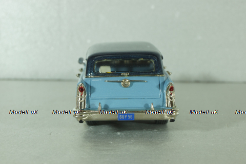 Buick Century Estate Wagon 1956, blue/white, NR22, Conquest Models 1:43