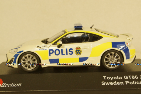 Toyota GT86 2013 Sweden Police Car, JC295, J-Collection 1:43