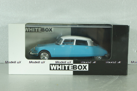 Citroen DS 19 1966, blue/white, WB229, WhiteBox 1:43