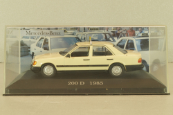 Mercedes-Benz 200 D (W124) Taxi 1985, beige, MBOMS073, Mercedes-Benz-Offizielle Modell-Sammlung #73, Altaya 1:43