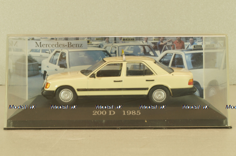 Mercedes-Benz 200 D (W124) Taxi 1985, beige, MBOMS073, Mercedes-Benz-Offizielle Modell-Sammlung #73, Altaya 1:43