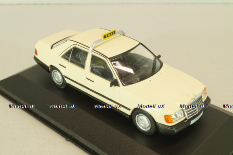 Mercedes-Benz 200 D (W124) Taxi 1985, beige, MBOMS073, Mercedes-Benz-Offizielle Modell-Sammlung #73, Altaya 1:43