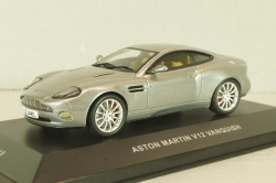 Aston Martin V12 Vanquish 2001, silver, MOC018, IXO 1:43