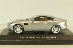 Aston Martin V12 Vanquish 2001, silver, MOC018, IXO 1:43