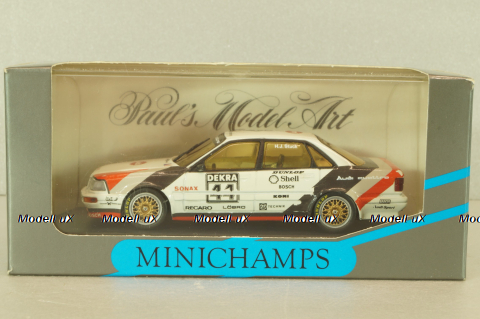 Audi V8 Quattro #44 DTM Champion 1990 H.J.Stuck, white, 1001, Minichamps 1:43
