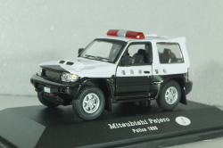 Mitsubishi Pajero II Police Japan 1988, white/black, ADPOLC044, Cararama 1:43