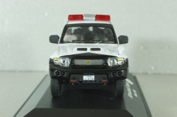 Mitsubishi Pajero II Police Japan 1988, white/black, ADPOLC044, Cararama 1:43